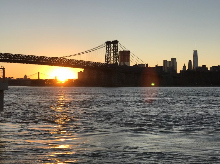 Vista do por do sol do Brooklin